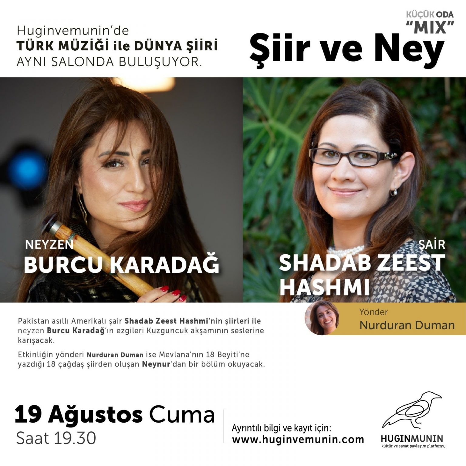 Türk Müziği İle Dünya Şiiri Aynı Salonda Buluşuyor: ŞİİR ve NEY