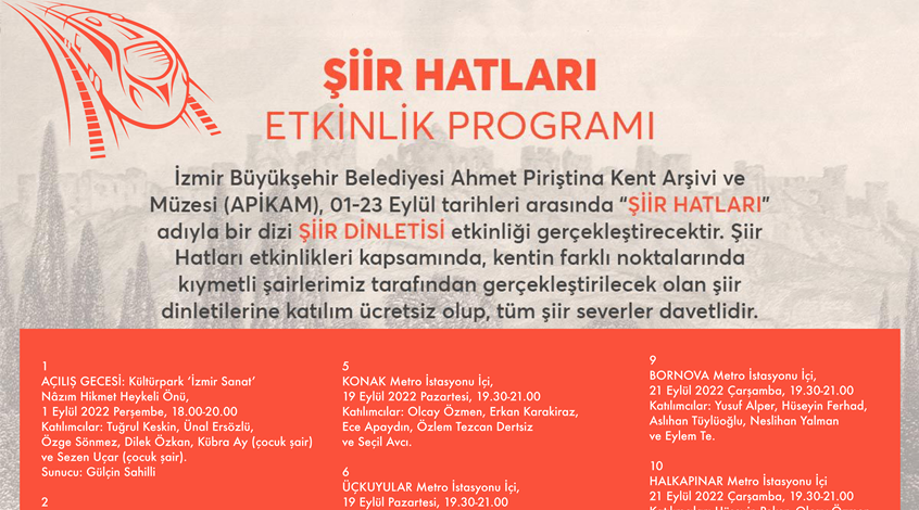 Şiir Hatları 2022 Etkinlik Dizisi 1 Eylül Dünya Barış Gününde Başladı…