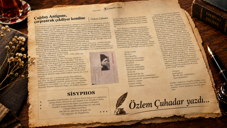 Çağdaş Antigone, çarpışarak çekiliyor kendine